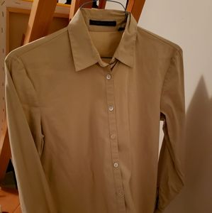 Bloomkngdale & Tahari button down, Beige SZ 4